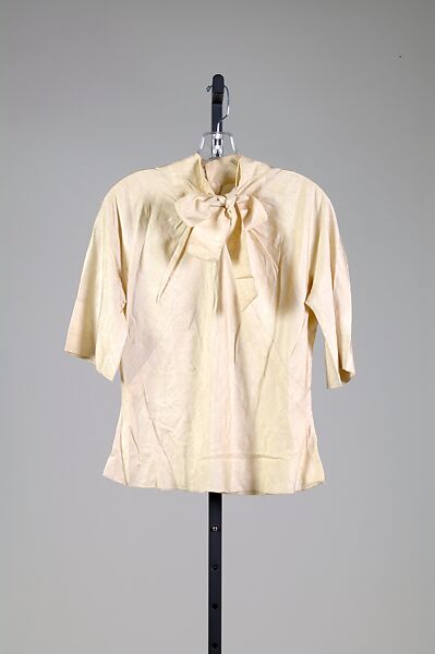 Blouse, Schiaparelli (French, founded 1927), Silk, French 