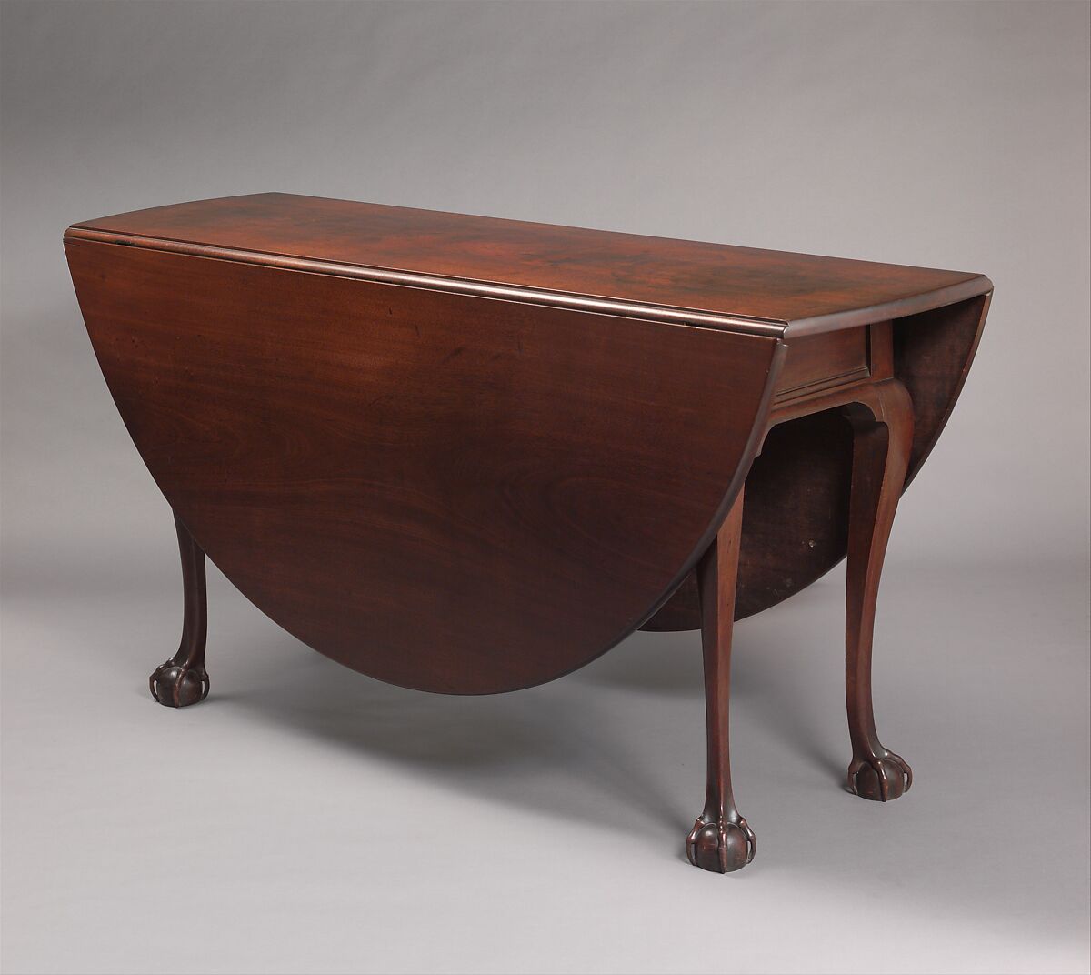 Drop-leaf dining table, John Townsend (1732–1809), Mahogany, maple, American 