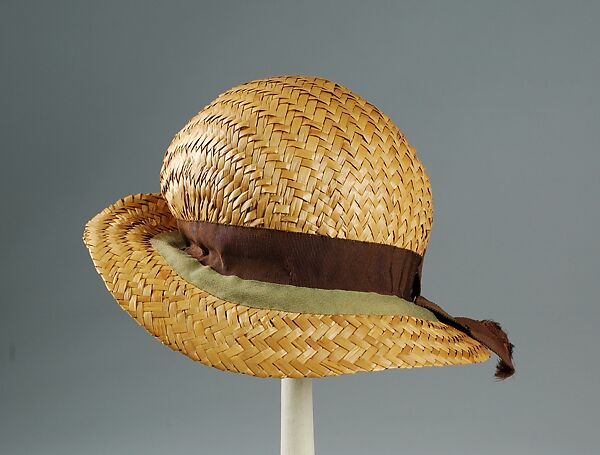 Cloche, Straw, silk, American 