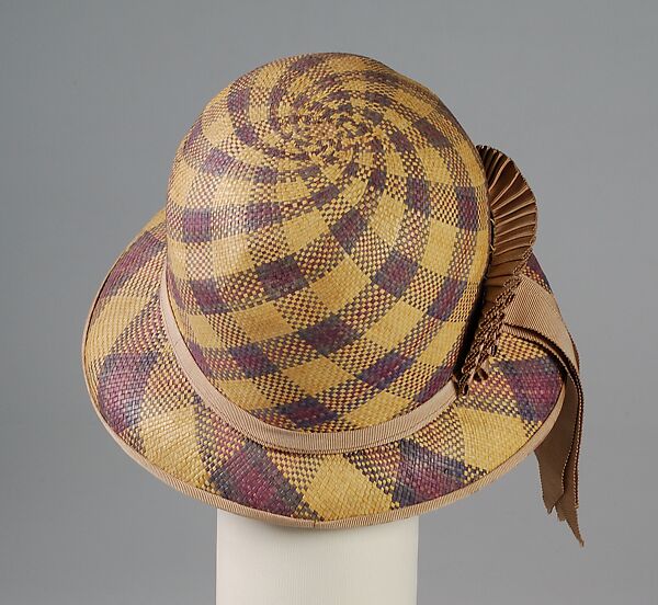Cloche, L.P. Hollander &amp; Co. (American), Straw, silk, American