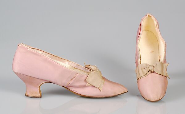Evening slippers, J. Ferry, Silk, French 