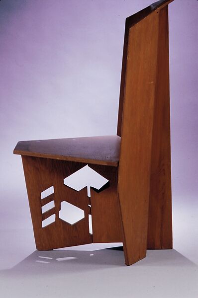 Side Chair, Frank Lloyd Wright (American, Richland Center, Wisconsin 1867–1959 Phoenix, Arizona), Plywood, American 