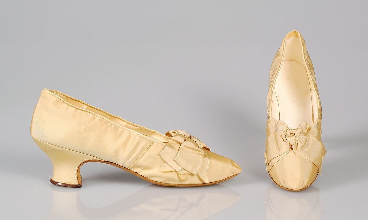 Evening shoes, J. Ferry, Silk, French 
