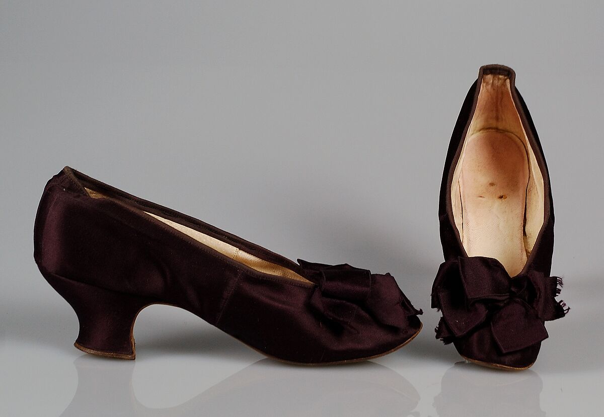 Evening shoes, Silk, French 