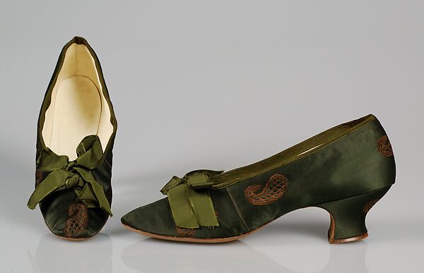 Evening shoes, Silk, French 