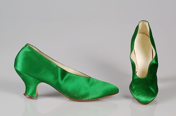 Evening pumps, Silk, French 