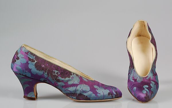 Evening pumps, Silk, American 
