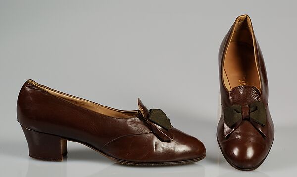 Shoes, B. Altman &amp; Co. (American, 1865–1990), Leather, American 