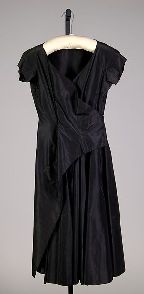 Cocktail dress, Schiaparelli (French, founded 1927), Silk, French 
