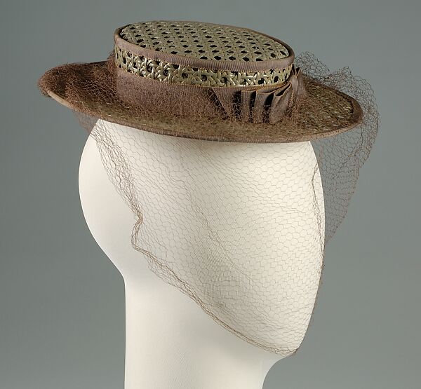 Doll hat, Erik (American), Cane, silk, American