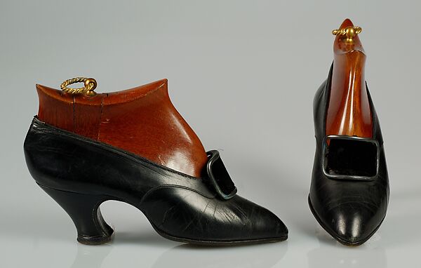 Shoes, Pierre Yantorny (Italian, 1874–1936), Leather, silk, metal, French 