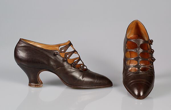 Shoes, Pierre Yantorny (Italian, 1874–1936), Leather, French 