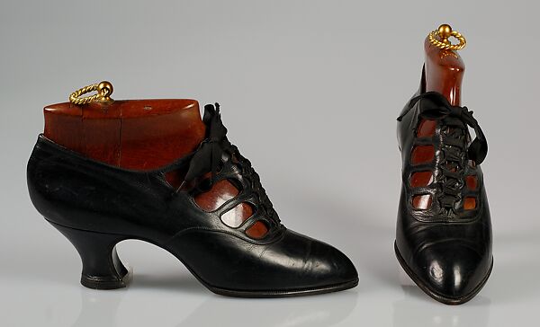 Shoes, Pierre Yantorny (Italian, 1874–1936), Leather, French 