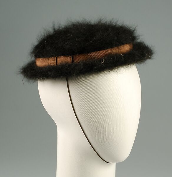 Hat, John P. John (American, born Germany, 1906–1993), Wool, silk, American 