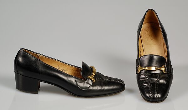 Shoes, Gucci (Italian, founded 1921), Leather, metal, Italian 