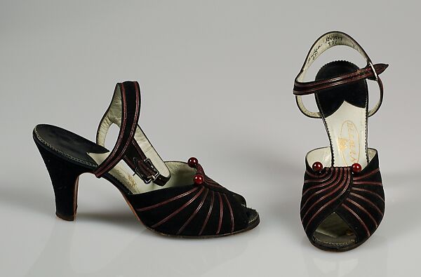 Sandals, Delman (American, founded 1919), Leather, American 