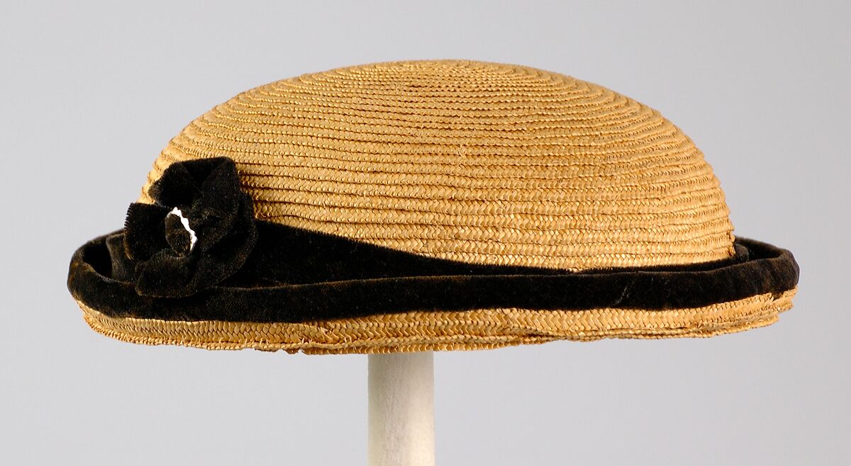 Hat, Straw, cotton, American 