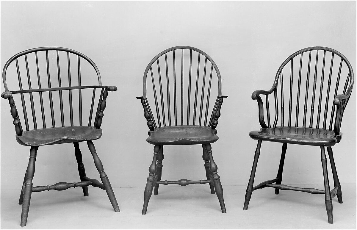 Armchair, Hickory, pine, American 