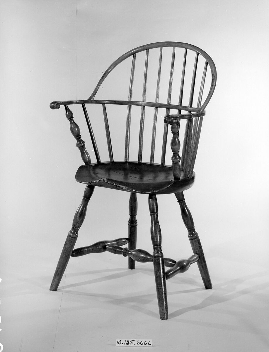 Armchair, Hickory, pine, American