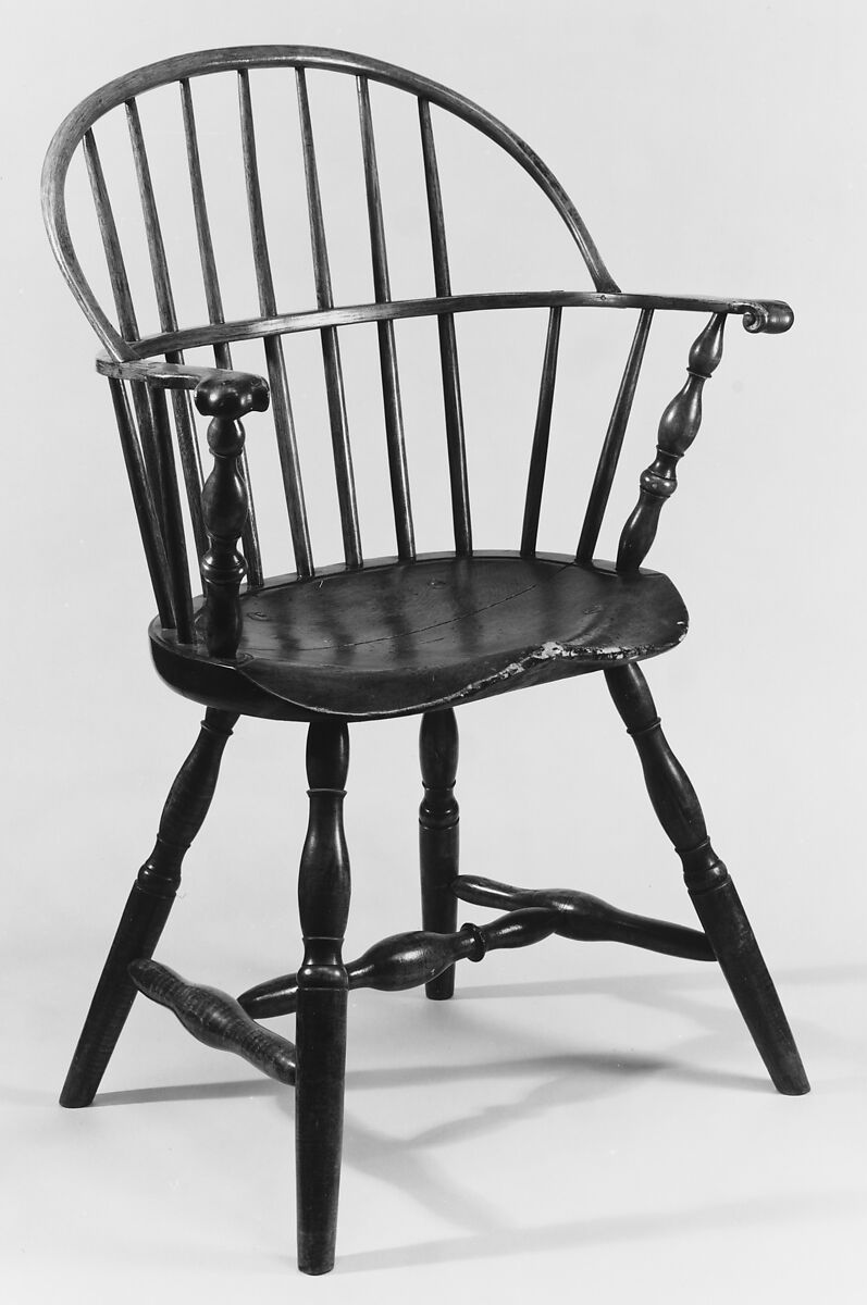Armchair, Hickory, pine, American