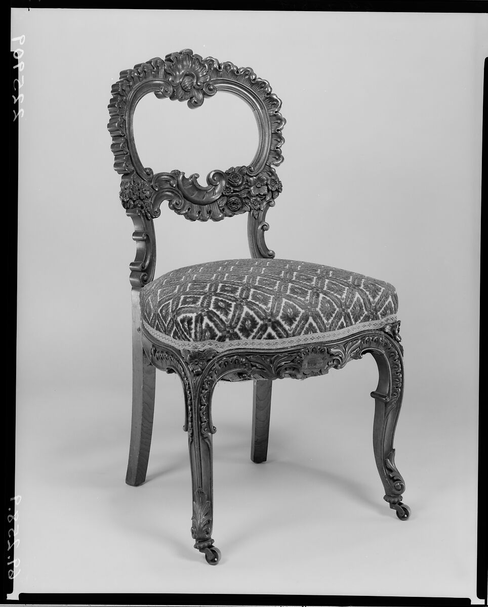 Side Chair, Attributed to Joseph Meeks &amp; Sons (American, New York, 1829–35), Rosewood, American 