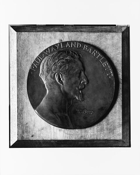 Paul Wayland Bartlett, John Flanagan (American, Newark, New Jersey 1865–1952 New York), Bronze relief mounted on oak board, American 