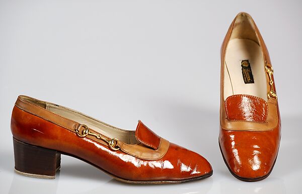 Shoes, Gucci (Italian, founded 1921), Leather, metal, Italian 