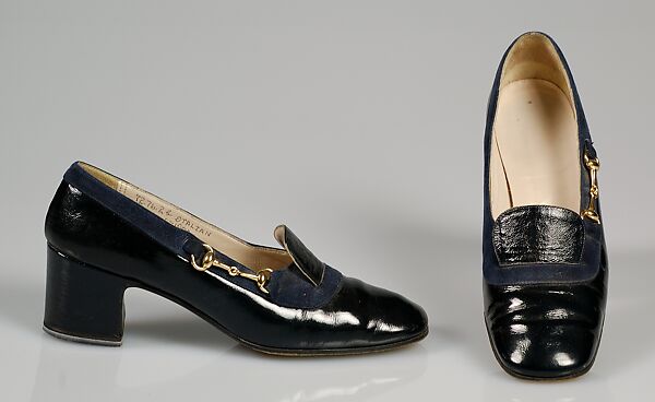 Shoes, Gucci (Italian, founded 1921), Leather, metal, Italian 