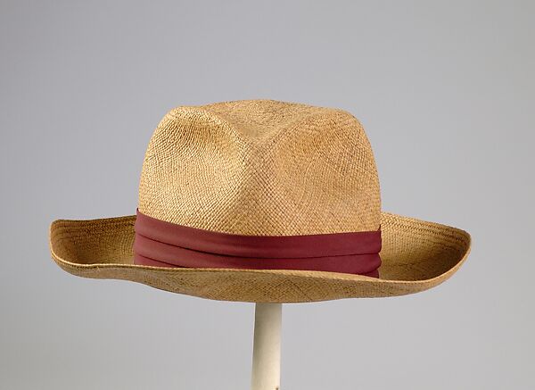 Hat, Rielag &amp; Wuest, Straw, silk, American 