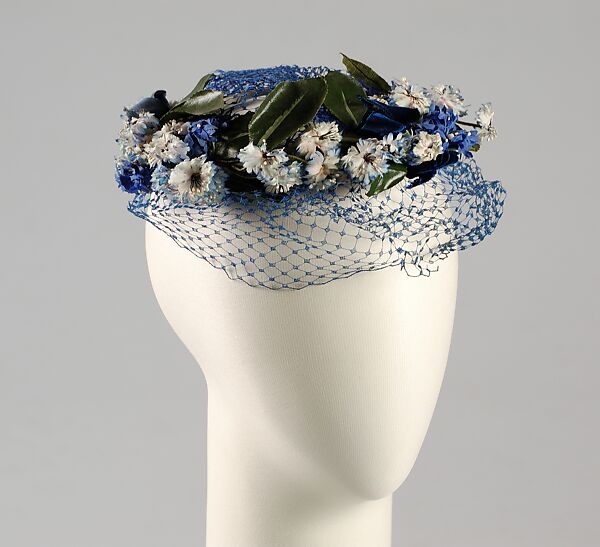 Hat, Sally Victor (American, 1905–1977), Synthetic, American 