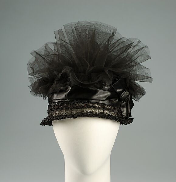 Cocktail cloche, Frederick Loeser &amp; Company (American, founded 1860), horsehair, silk, nylon, American 