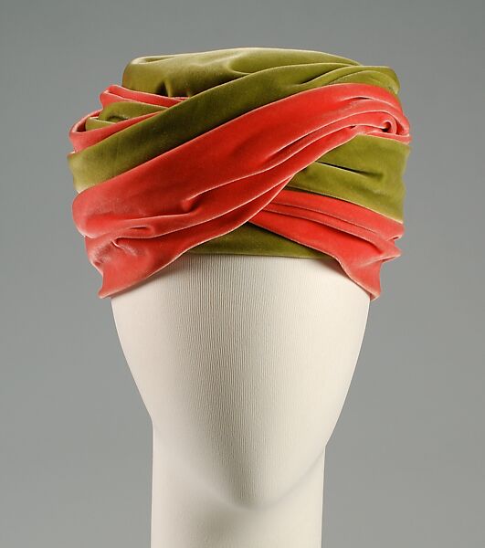 Turban, Paulette (French), Silk, French 