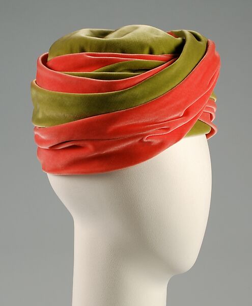Turban, Paulette (French), Silk, French