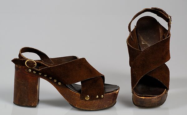 Sandals, The Chelsea Cobbler, Leather, wood, British 