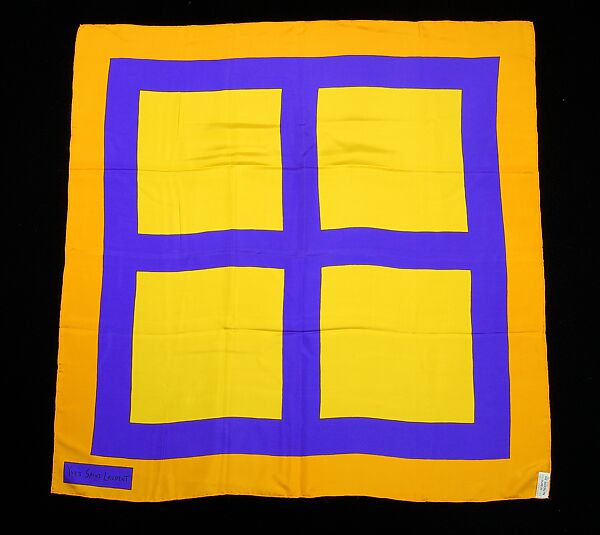 Scarf, Yves Saint Laurent (French (born Algeria) Oran 1936–2008 Paris), Silk, French 