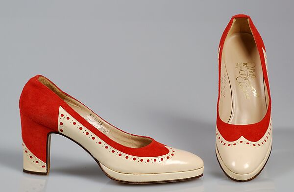 Shoes, Rosina Ferragamo Schiavone (Italian), Leather, Italian 