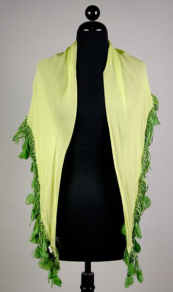 Evening shawl, Silk, Italian 