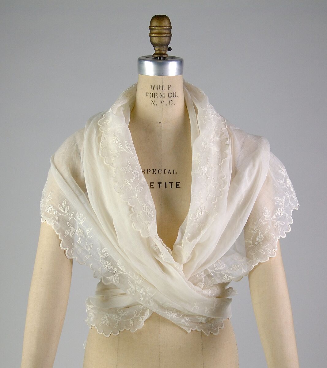 Fichu, Cotton, French 