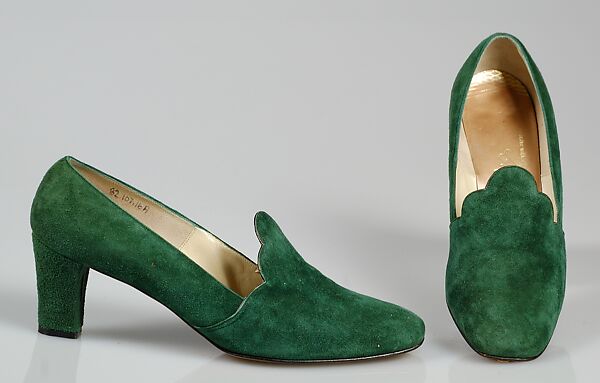 Shoes, Mr. David Evins (American, born England, 1909–1992), Leather, American 