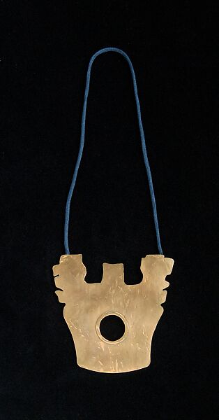 Necklace, Mary McFadden (American, born New York, 1938), Metal, silk, American 