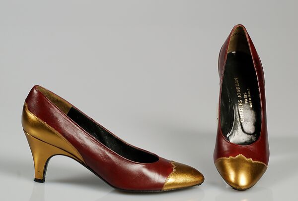 Pumps, House of Charles Jourdan (French, founded 1919), Leather, French 