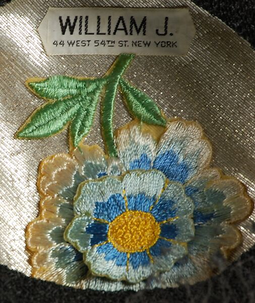 Cocktail pillbox, William J. (American, 1948–1962), Silk, straw, metallic, American