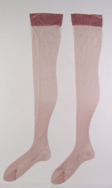 Stockings, House of Schiaparelli (French, founded 1927), Synthetic, American 