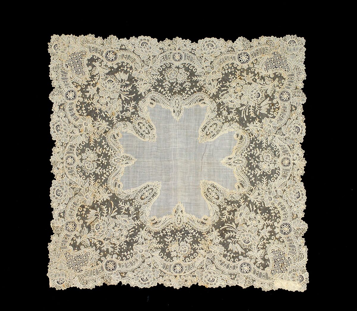 Handkerchief, Linen, cotton, Belgian 