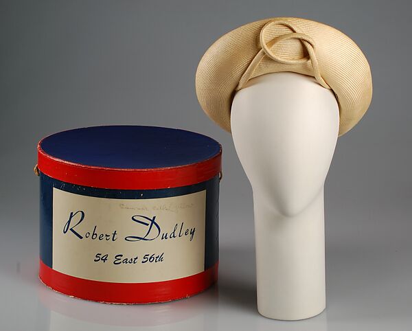 Hat, Robert Dudley (American, 1905–1992), Straw, American 