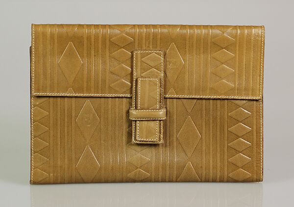 Clutch, Fendi (Italian, founded 1925), Leather, Italian 