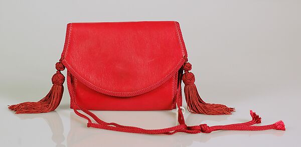 Evening shoulder bag, Emanuel Ungaro (French, 1933–2019), Leather, silk, French 