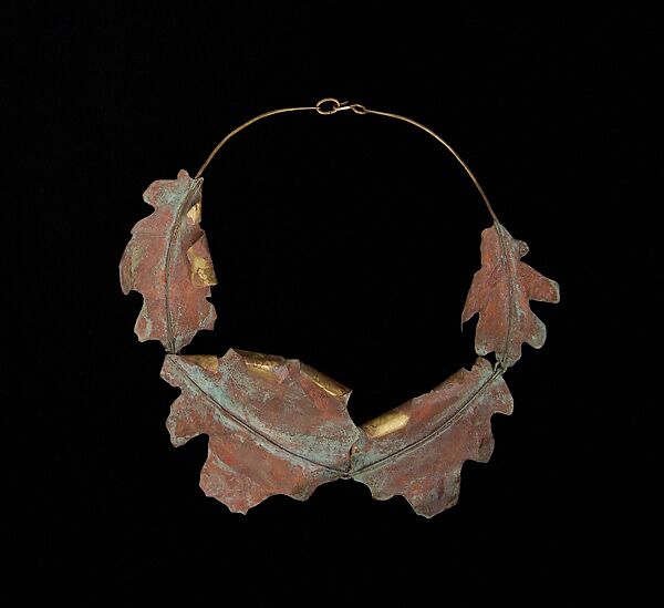 "Rustic Leaves", Tess Sholom, Metal, American 