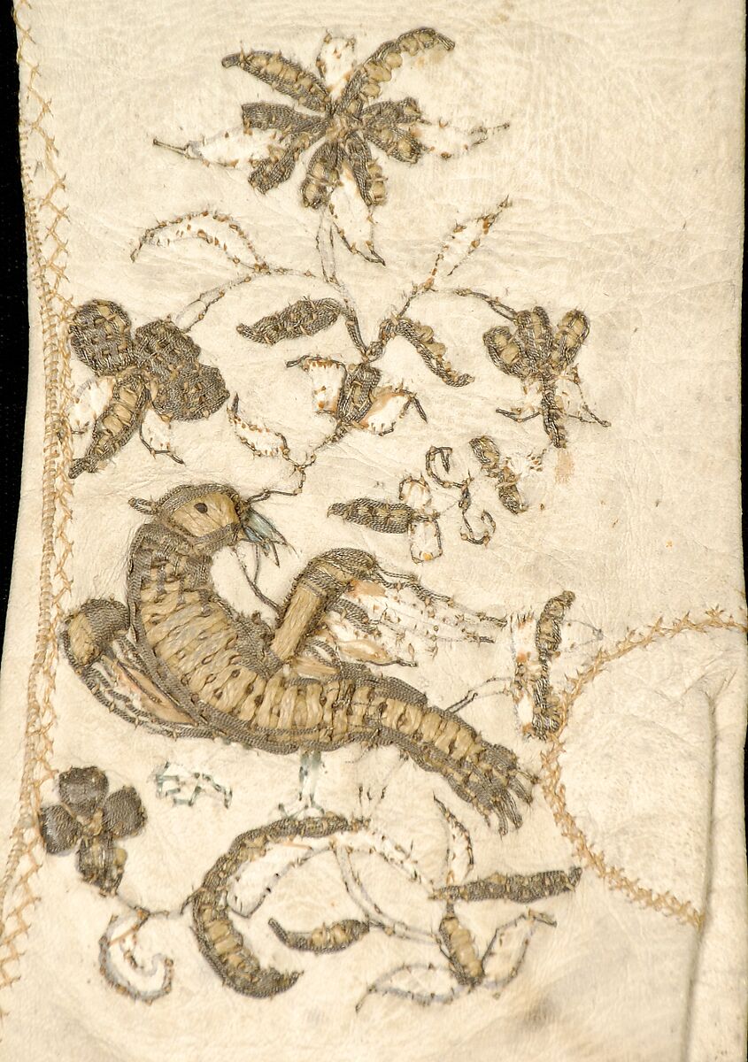 Gloves, Leather, metallic, British