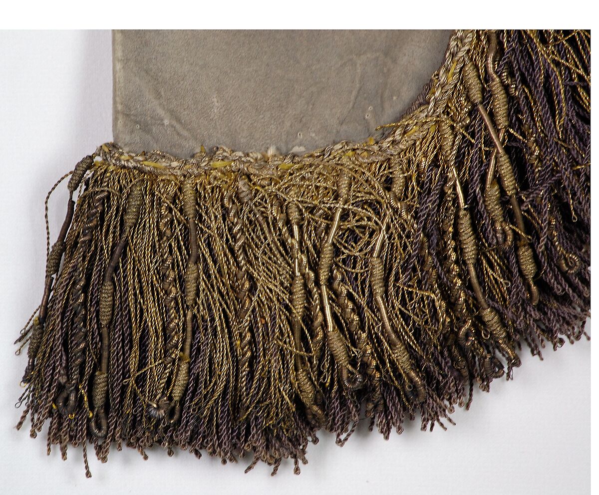 Gloves, Leather, silk, metallic, British